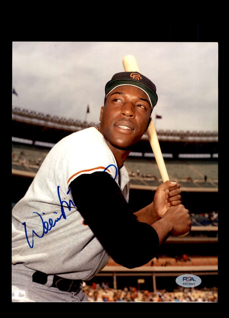 Willie McCovey PSA DNA Signed 8x10 Photo Autograph Giants