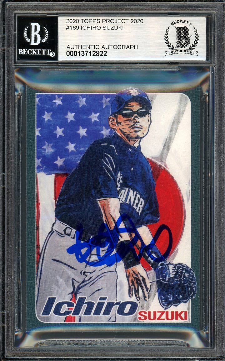 Ichiro Suzuki Auto Topps Project 2020 Blake Jamieson Card 169 Sig 10 /10 Beckett