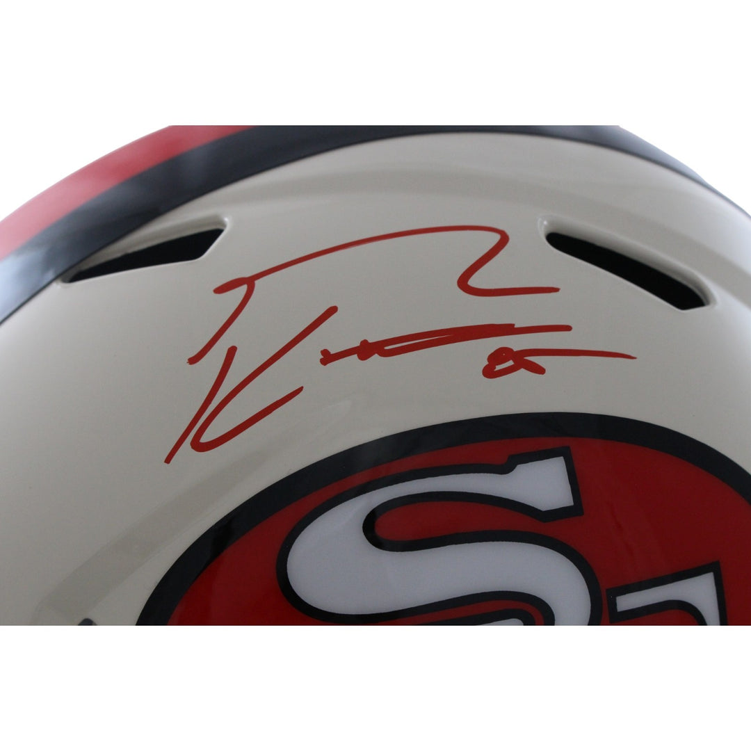 George Kittle Autographed San Francisco 49ers F/S Retro Helmet Beckett W 55475