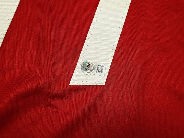 1999 Team USA Women's Soccer World Cup Champions Auto Red Jersey 8 Sigs Mia Hamm