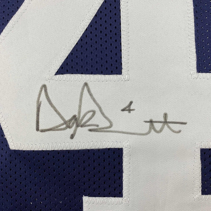 Framed Signed Dak Prescott 35x39 Dallas Thanksgiving Day Jersey JSA COA