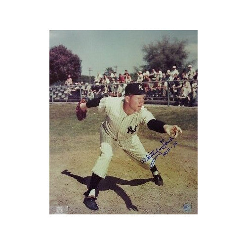 Whitey Ford signed New York Yankees 16x20 Photo w/ HOF 74 Insc- Beckett Hologram
