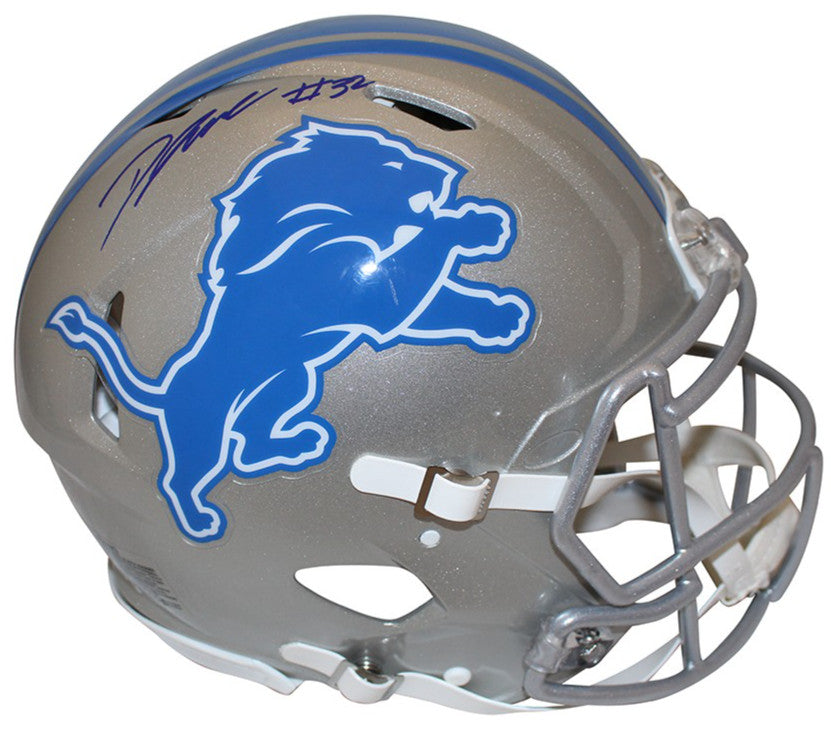 D'Andre Swift Autographed/Signed Detroit Lions Authentic Helmet Fanatics 38553
