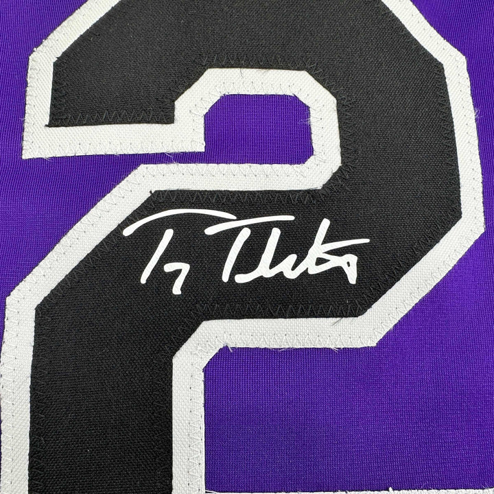 Facsimile Autographed Troy Tulowitzki Colorado Purple Reprint Jersey Men's XL