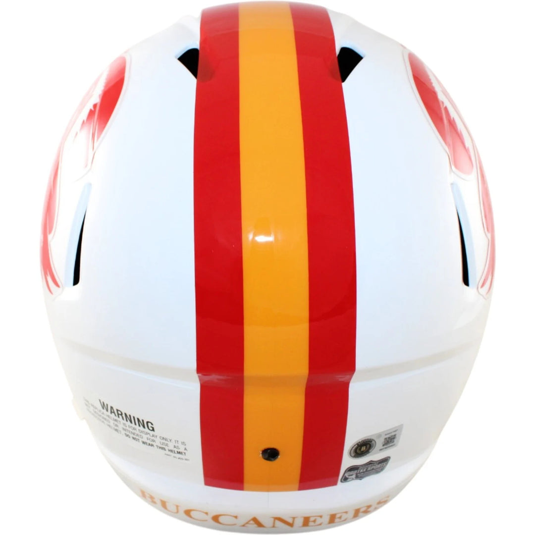 Rob Gronkowski Autographed Tampa Bay Buccaneers F/S Helmet TB Beckett WIT 58332