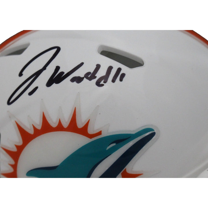 Jaylen Waddle Autographed/Signed Miami Dolphins Mini Helmet Fanatics 44765