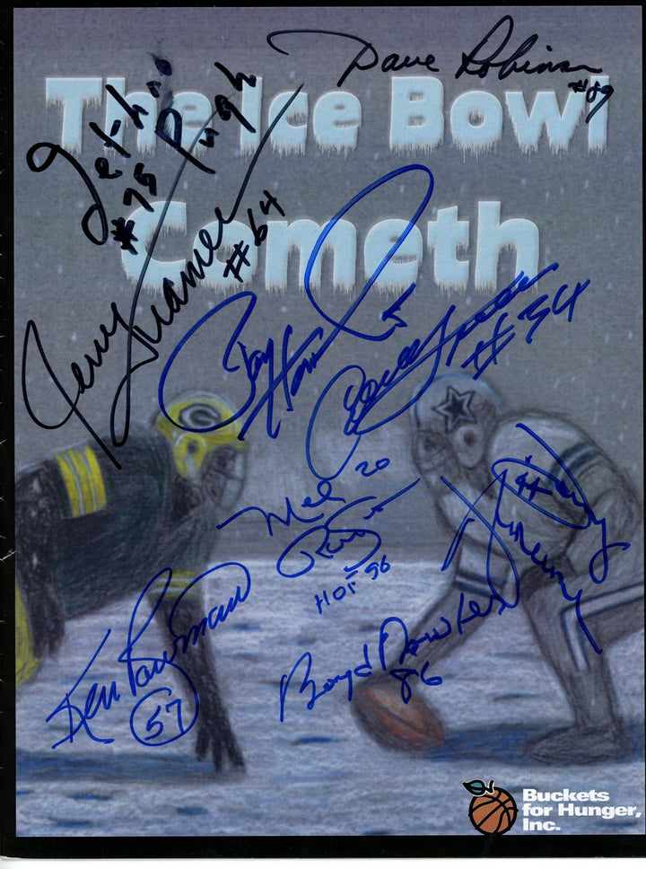 Kramer Pugh Robinson Hornung +5 Signed Green Bay Packers Magazine JSA 55090