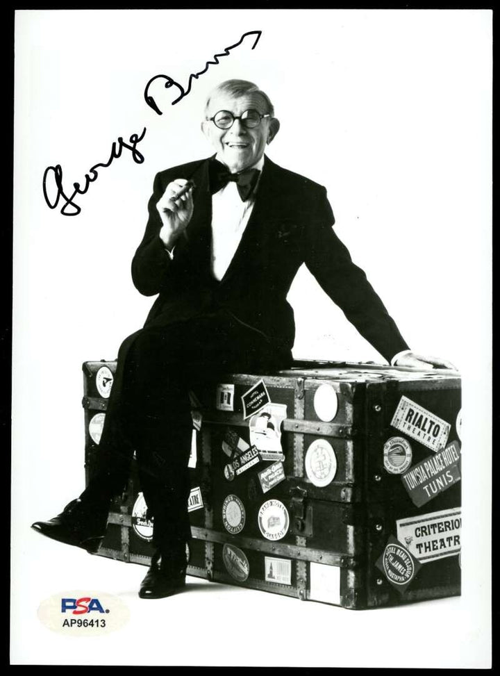 George Burns PSA DNA Coa Signed 5x7 Photo Autograph