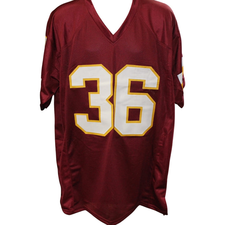 Timmy Smith Autographed Pro Style XL Red Jersey 204 yds Super Bowl Beckett 54292