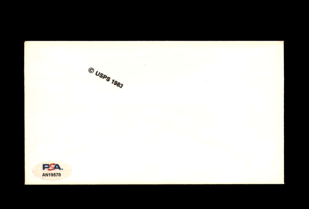 Curt Gowdy PSA DNA Signed FDC 1983 First Day Cover Cache Autograph