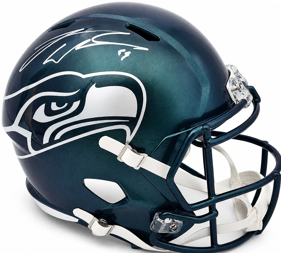 Leonard Williams Signed Seahawks Full Size Rivalries Speed Helmet Beckett Wit