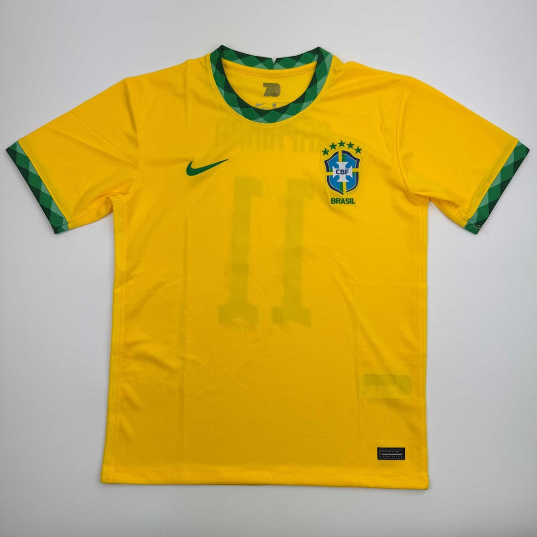 Autographed/Signed Raphinha Raphael Belloli Brazil Yellow Jersey BAS COA