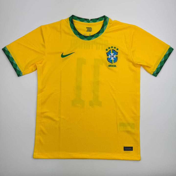 Autographed/Signed Raphinha Raphael Belloli Brazil Yellow Jersey BAS COA