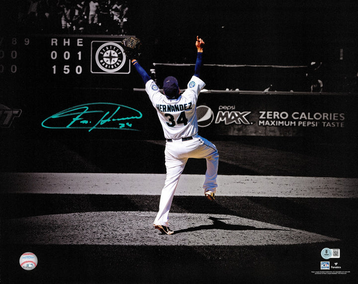 Felix Hernandez Signed 16x20 Photo Seattle Mariners Beckett BAS Witness