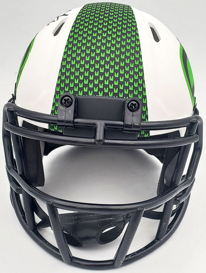 Tyler Lockett Signed Seahawks Lunar Eclipse White Speed Mini Helmet MCS Holo