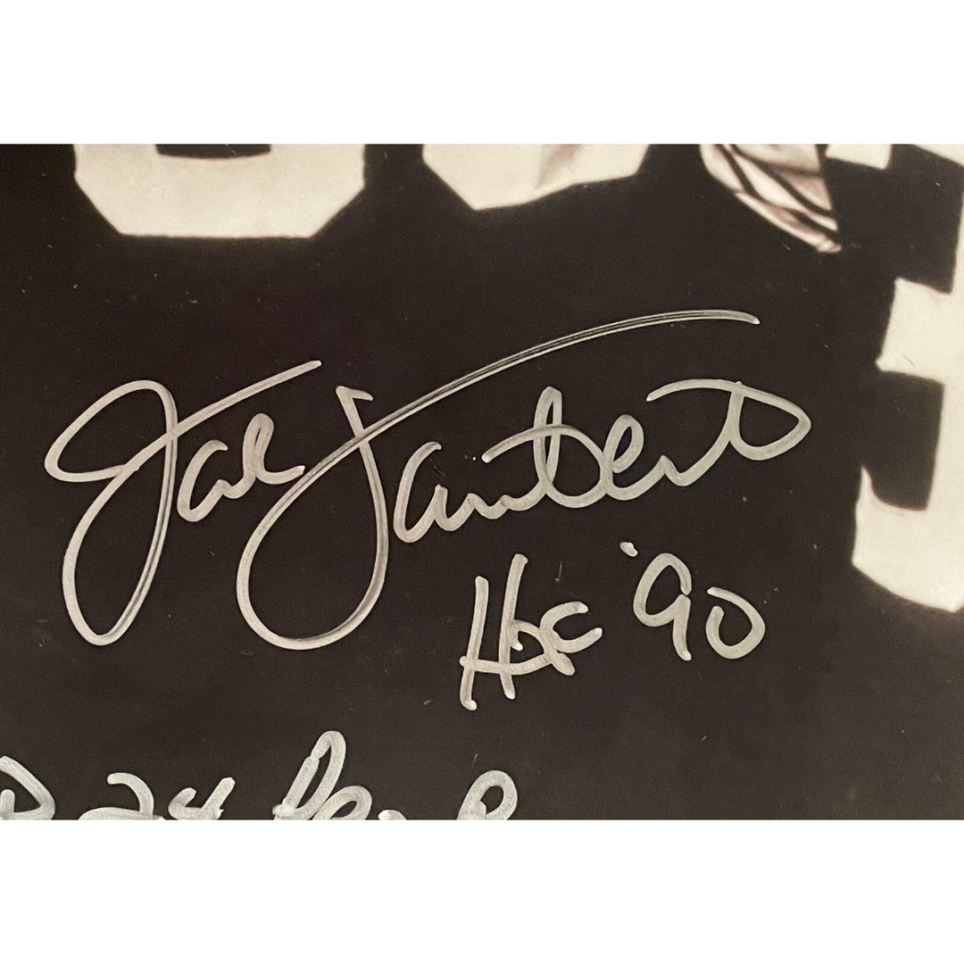 Jack Lambert Andy Russell Jack Ham Signed Steelers 11x14 BAS 46386
