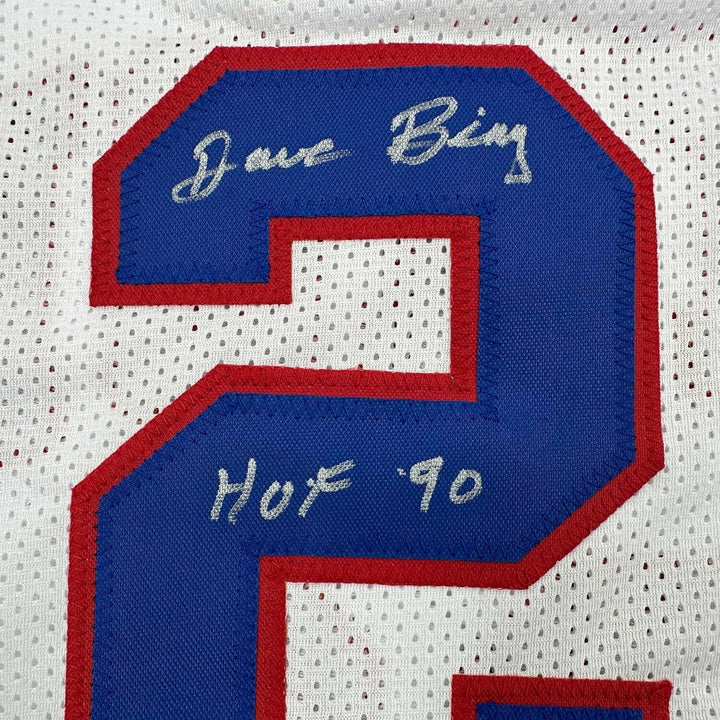 Framed Autographed/Signed Dave Bing HOF 90 35x39 Detroit White Jersey BAS COA