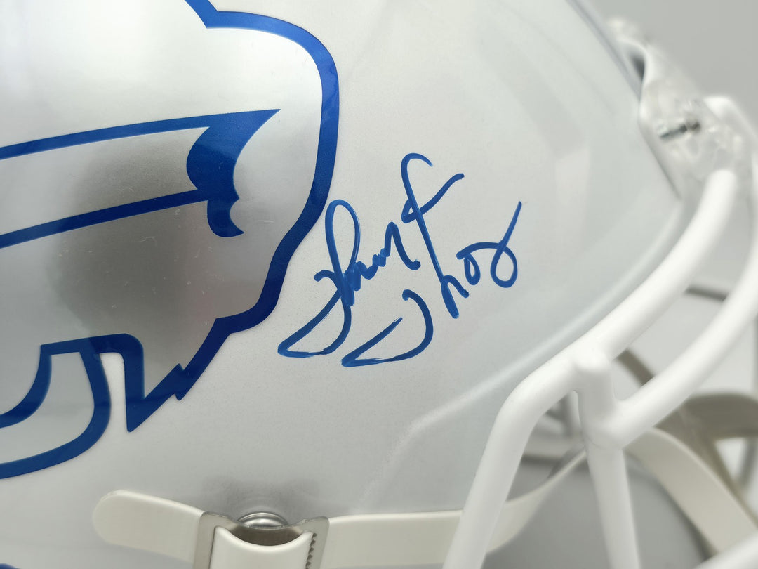 Jim Kelly, Thomas & Reed Auto Bills Rivalries White Full Size Replica Spd Helmet