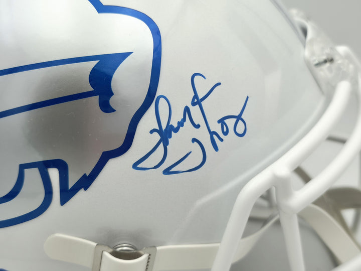 Jim Kelly, Thomas & Reed Auto Bills Rivalries White Full Size Replica Spd Helmet