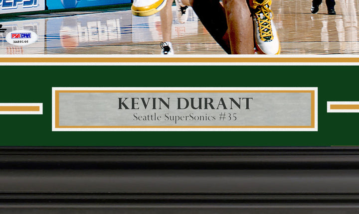 Kevin Durant Signed Framed 16x20 Photo Seattle Supersonics PSA/DNA ITP