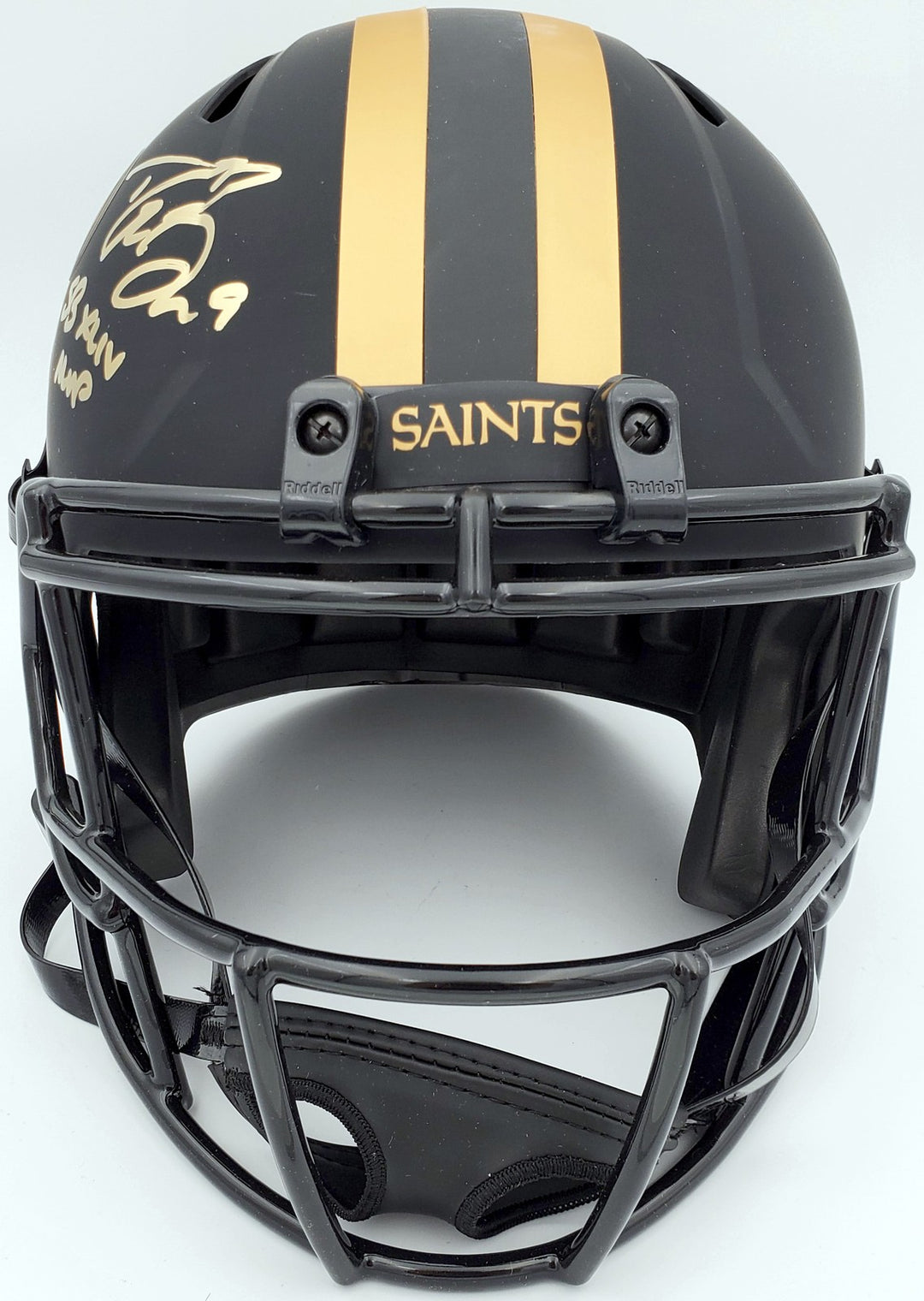 Drew Brees Signed New Orleans Saints Black Eclipse Full Size Speed Replica