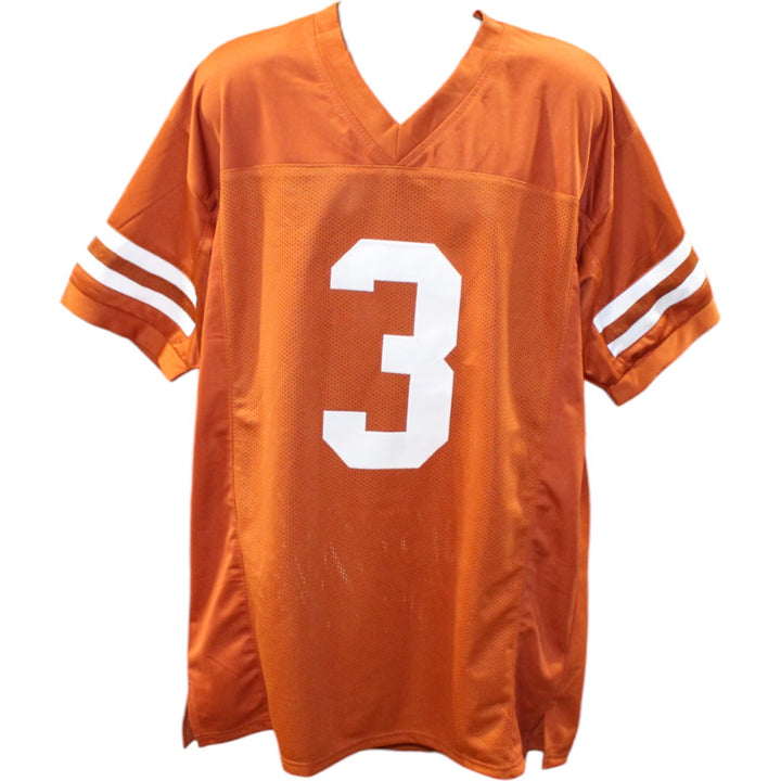 Quinn Ewers Autographed/Signed College Style Sz XL Orange Jersey Beckett 47629
