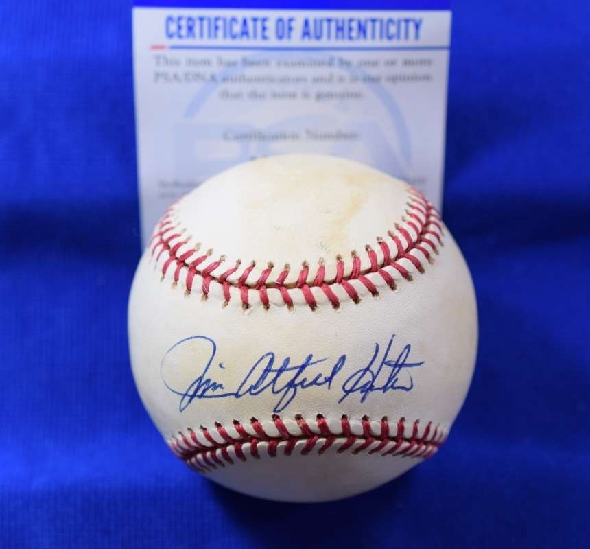 Jim Catfish Hunter PSA DNA Autographed American League OAL Signed Baseball