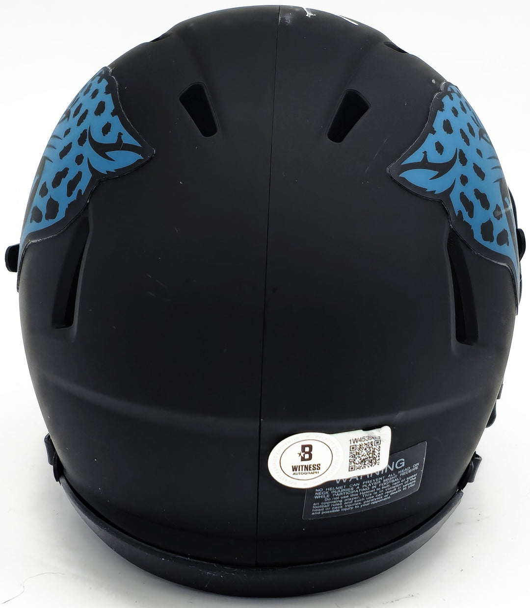 Travis Etienne Auto Jacksonville Jaguars Eclipse Black Speed Mini Helmet Beckett