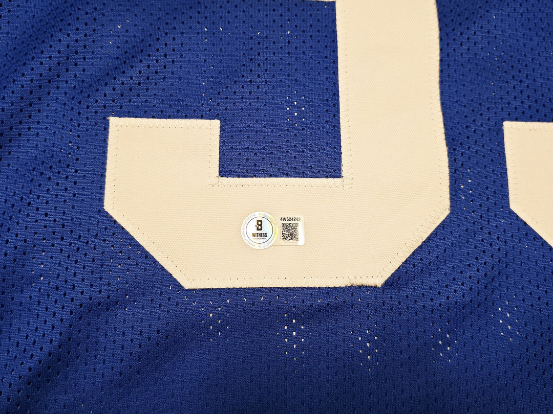 Seahawks Malcolm Smith Signed Blue Jersey "SB LXVIII MVP" Beckett Witness