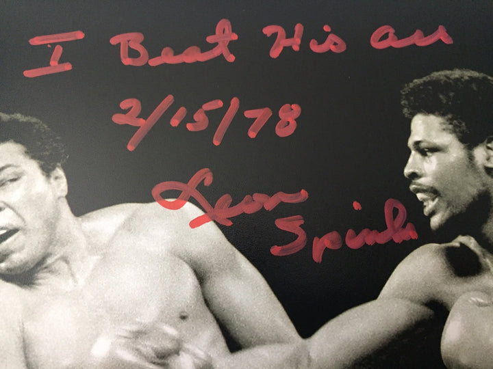 Leon Spinks Signed 8x10 Inscribed COA Inscriptagraphs Michael 8x Muhammad Ali