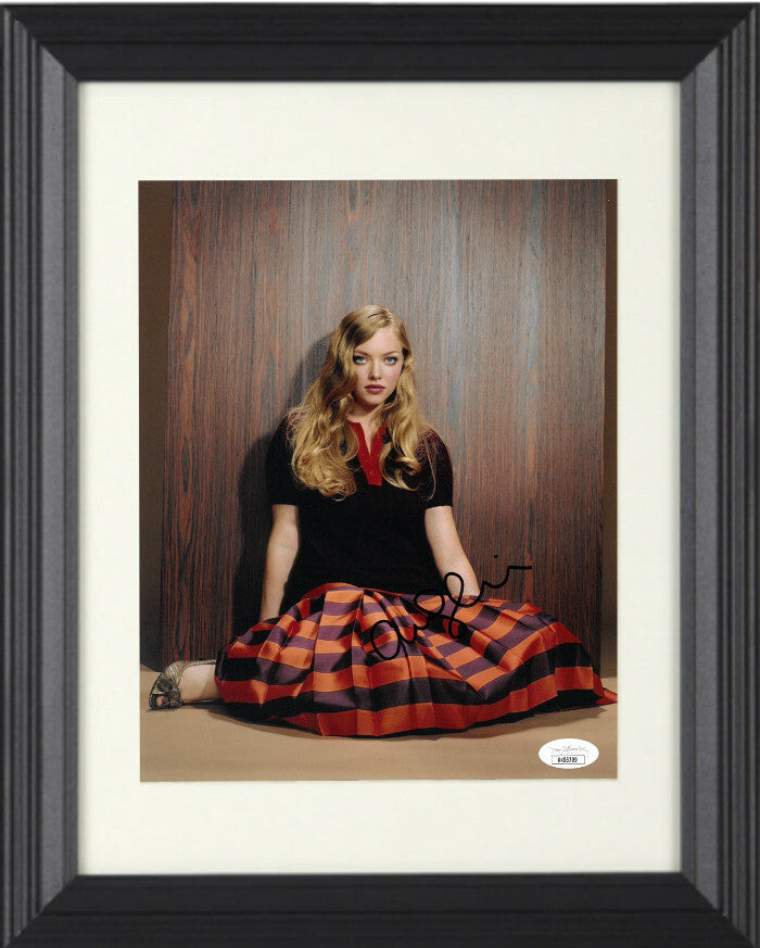 Amanda Seyfried signed 8x10 Photo Custom Framing - JSA  (Mean Girls/Mamma Mia)