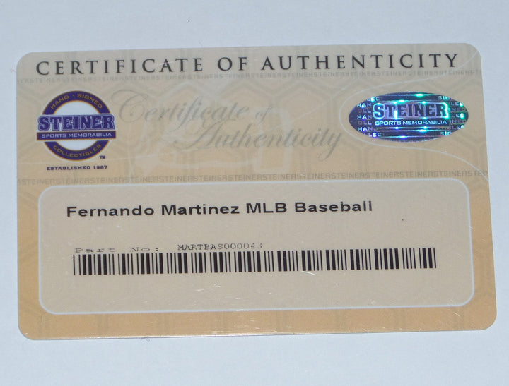 FERNANDO MARTINEZ SIGNED MLB BASEBALL NEW YORK YANKEES NY METS HOUSTON ASTROS