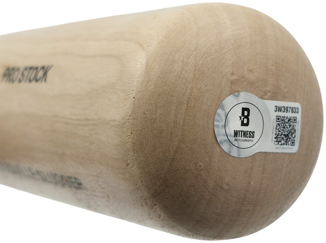 Edgar Martinez Auto Blonde L Slugger Pro Stock Baseball Bat Mariners Beckett Wit