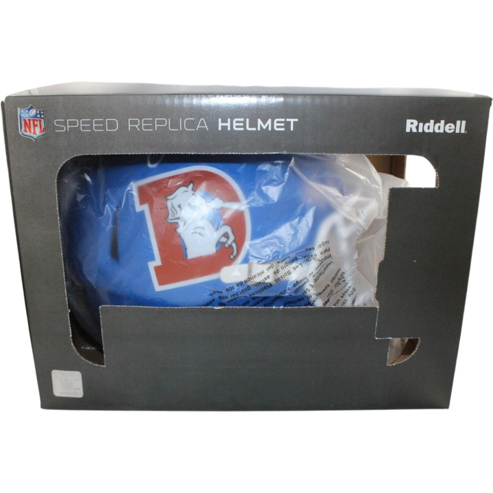 John Elway Autographed Denver Broncos F/S TB Helmet Beckett Witness 55196