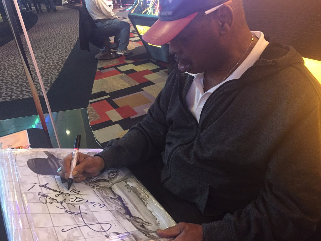 Leon Spinks Signed Original Art Work 1/1 Hand Painting COA Autograph Canvas