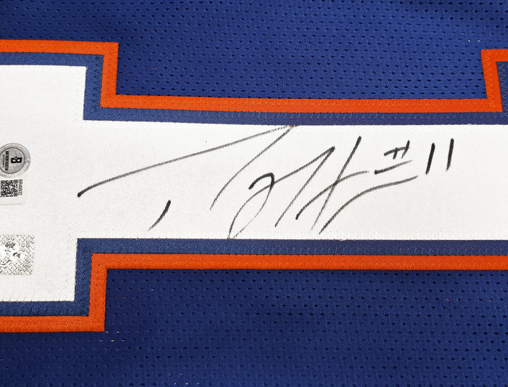 Florida Gators Percy Harvin Autographed Signed Blue Jersey "#11" Beckett