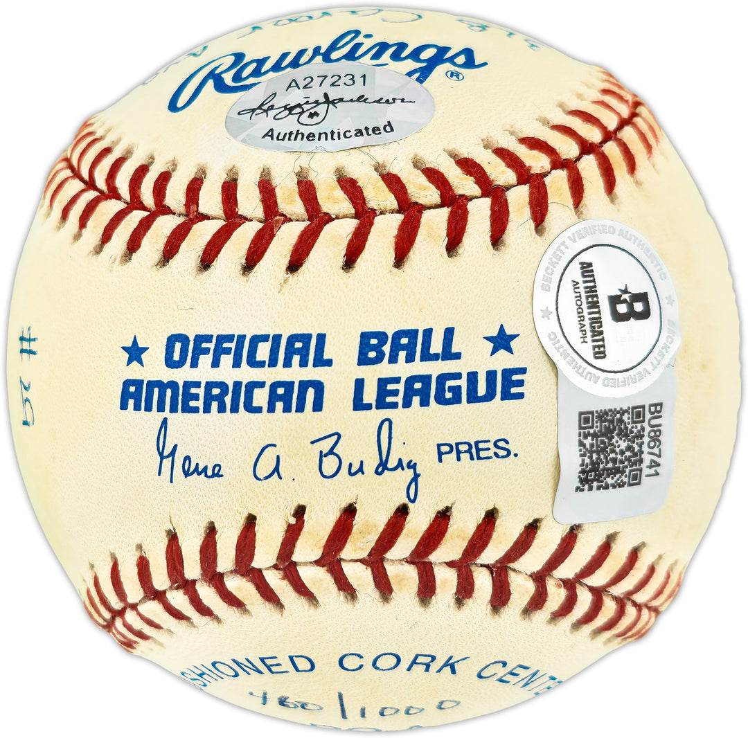 Rod Carew Auto AL Statball Baseball Twins Angels 18 Inscriptions #/1000 Beckett