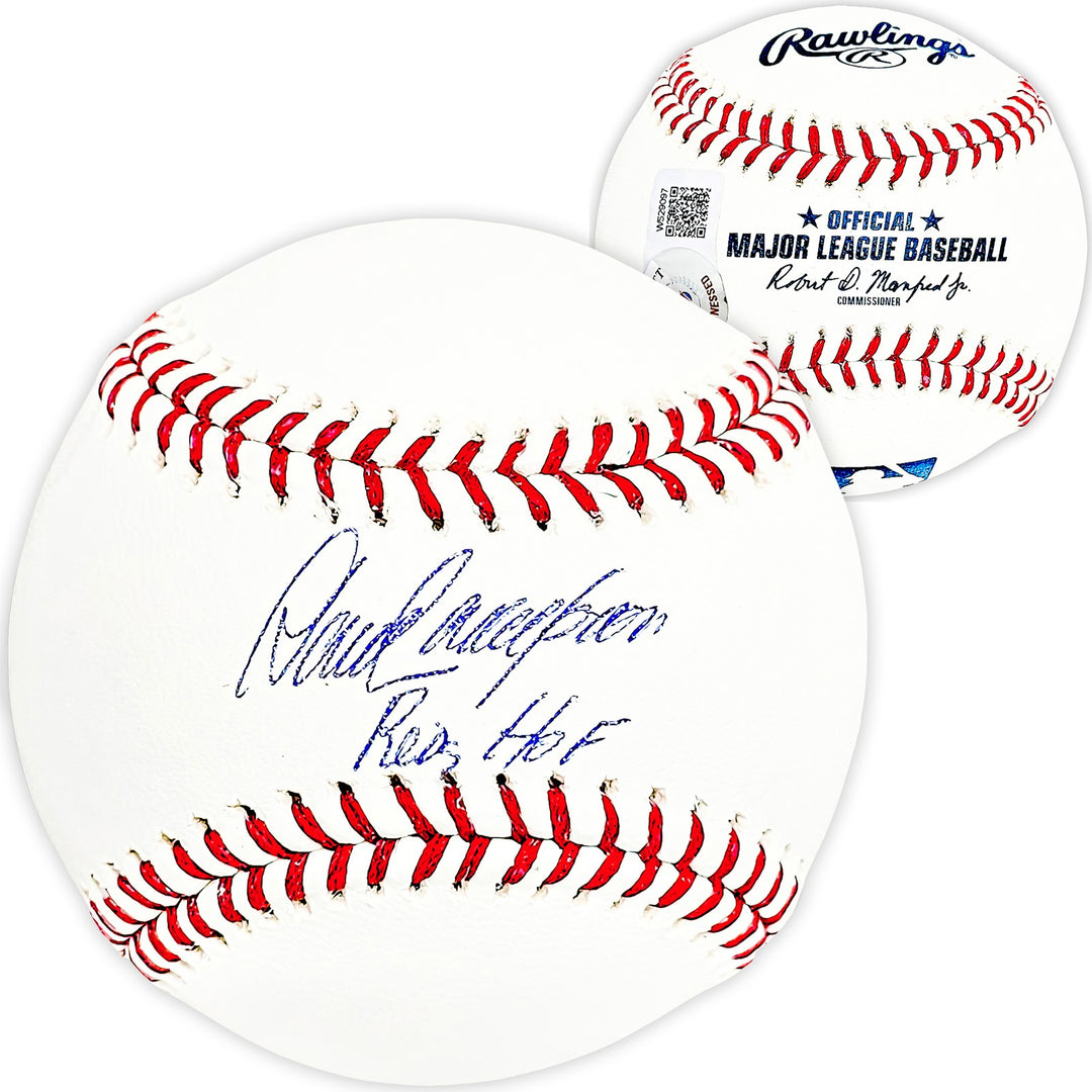 Dave Concepcion Signed Official MLB Baseball Reds "Reds HOF" Beckett Witness