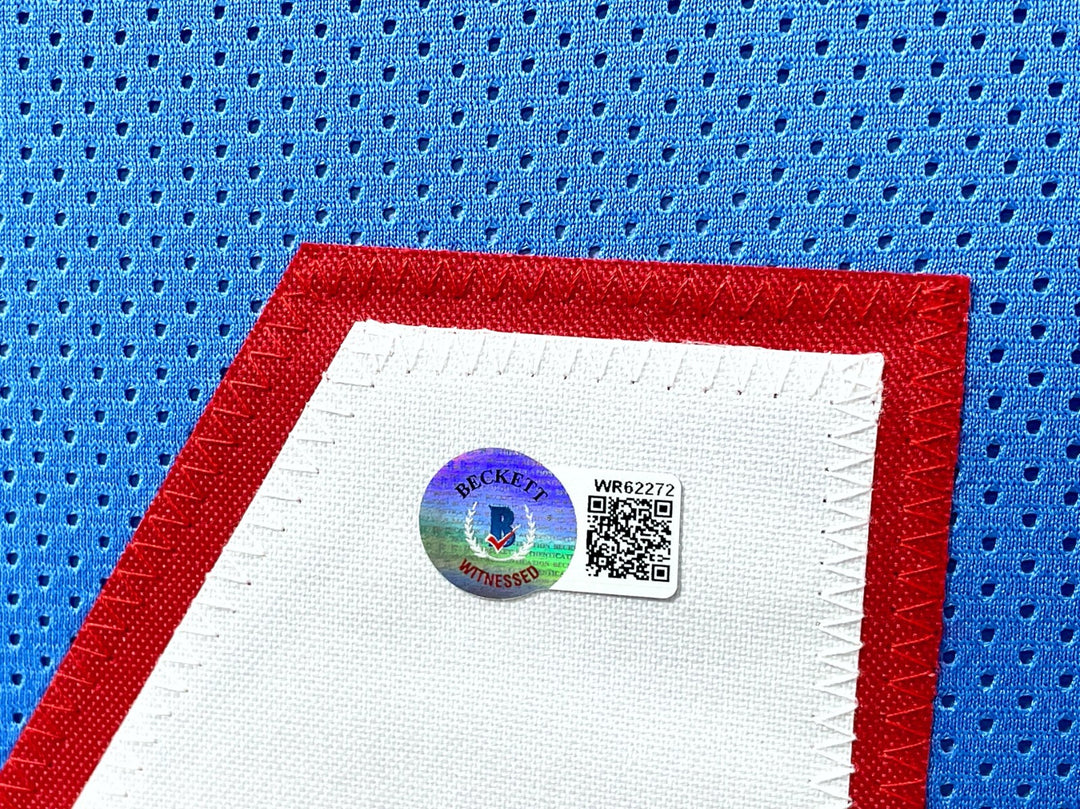 Earl Campbell Autographed Houston Oilers Jersey Framed BAS Signed Memorabilia