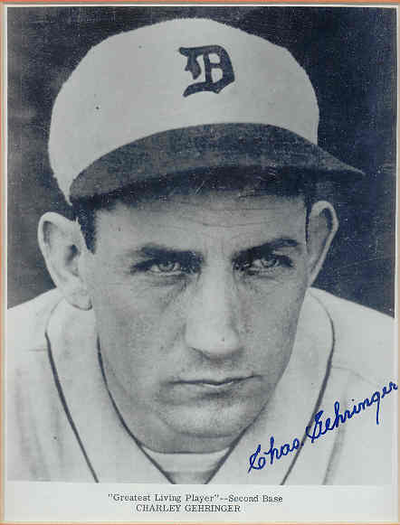 C Gehringer Signed Framed 8x10 Photo Psa/dna Autograph