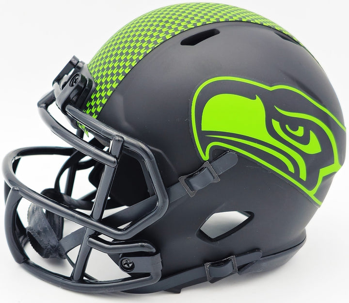 Byron Murphy II Signed Seattle Seahawks Eclipse Black Speed Mini Helmet MCS Holo