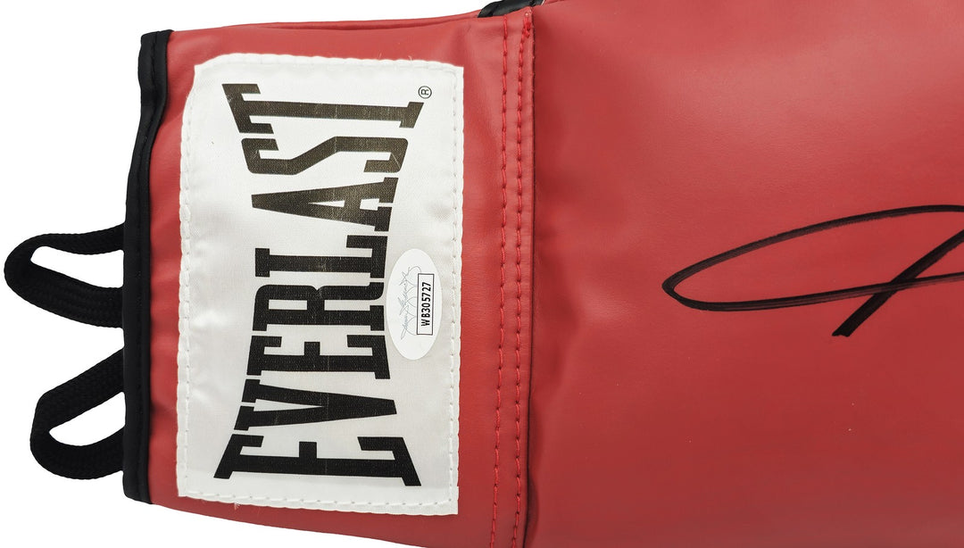 Sugar Ray Leonard Signed Red Everlast Boxing Glove Right Handed RH JSA