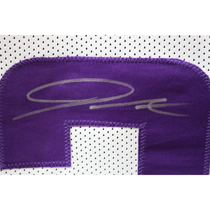Jordan Addison Autographed/Signed Pro Style White XL Jersey Beckett 40947