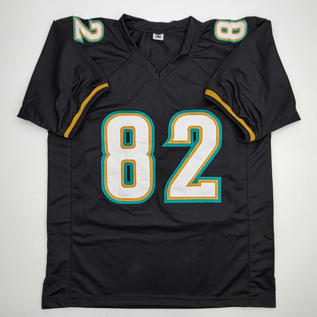 Autographed/Signed Jimmy Smith Jacksonville Black Jersey Beckett COA