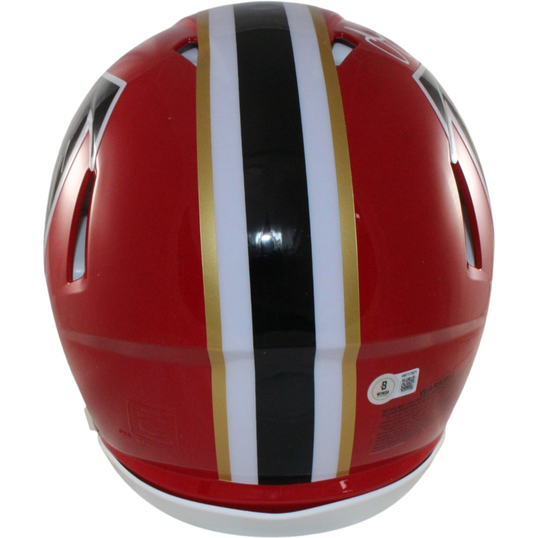 Julio Jones Autographed Atlanta Falcons Authentic TB Helmet Beckett WIT 56455