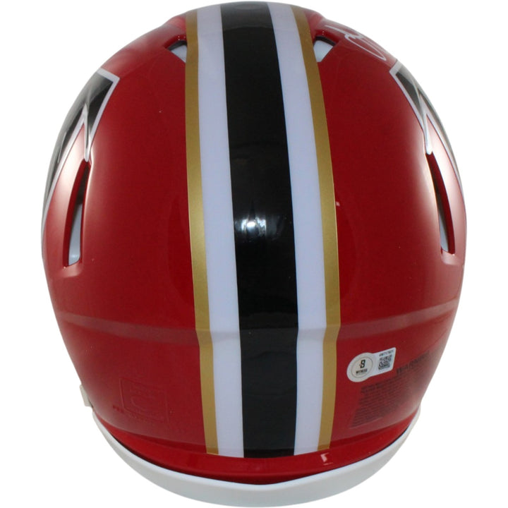 Julio Jones Autographed Atlanta Falcons Authentic TB Helmet Beckett WIT 56455