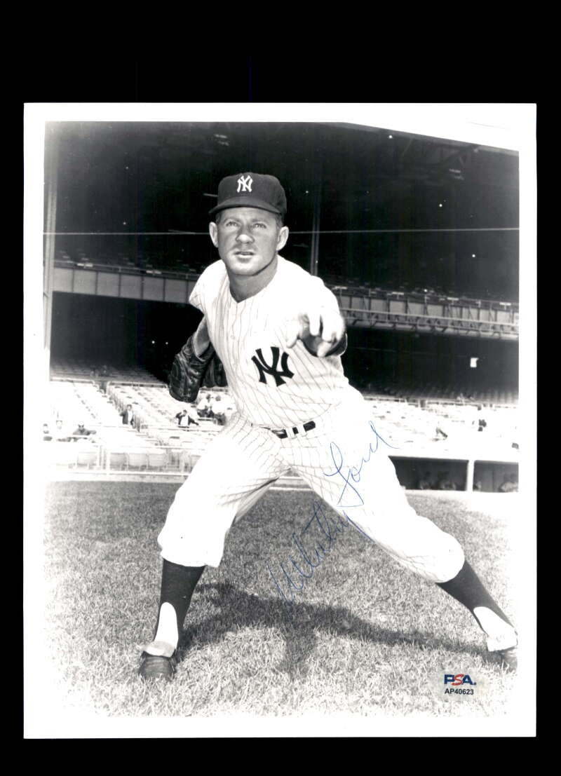 Whitey Ford PSA DNA Coa Signed 8x10 Photo Autographed Yankees
