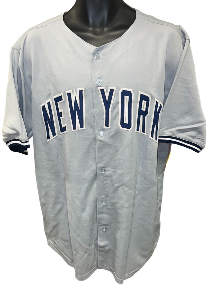 Dave/David Justice signed Gray TB Stitched Baseball Jersey 2000 WS Champs - MAB