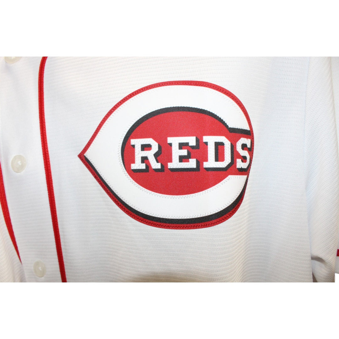 Elly De La Cruz Autographed Cincinnati Reds Nike White XL Jersey Beckett 56468