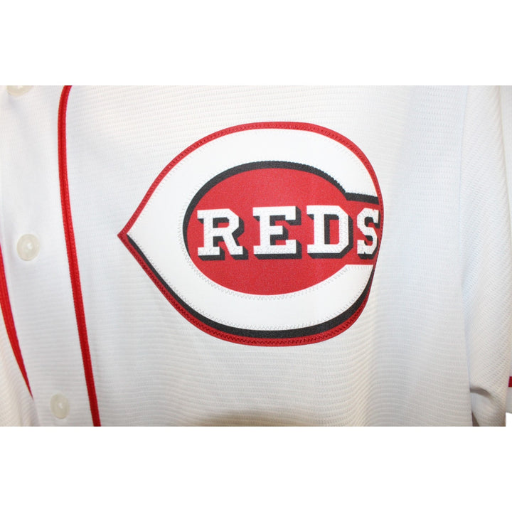 Elly De La Cruz Autographed Cincinnati Reds Nike White XL Jersey Beckett 56468
